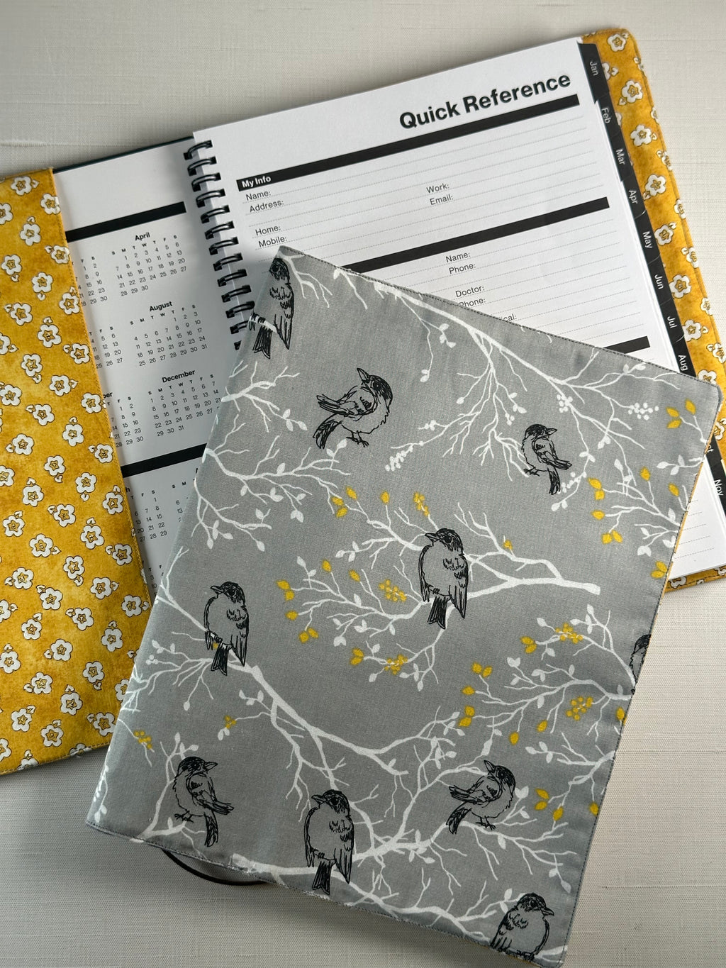 Gray Woods Fabric Planner/Notebook Cover