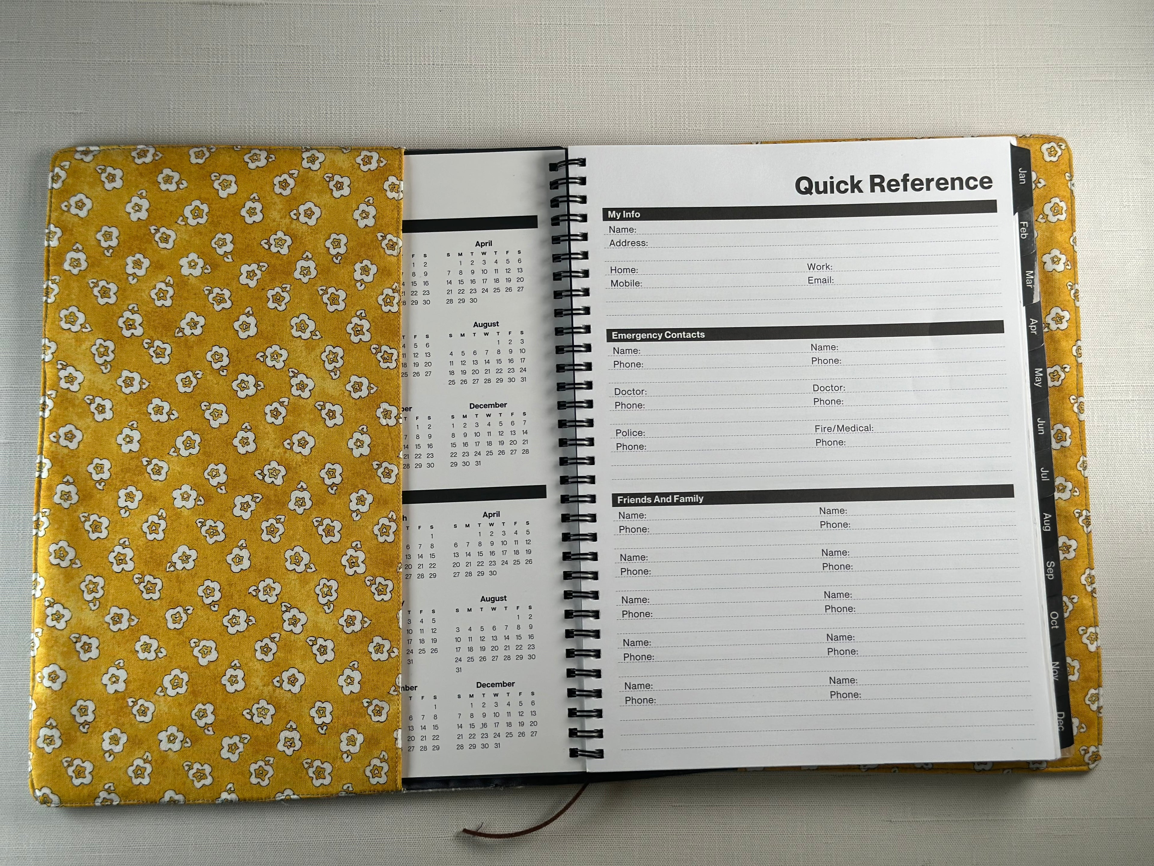 Gray Woods Fabric Planner/Notebook Cover