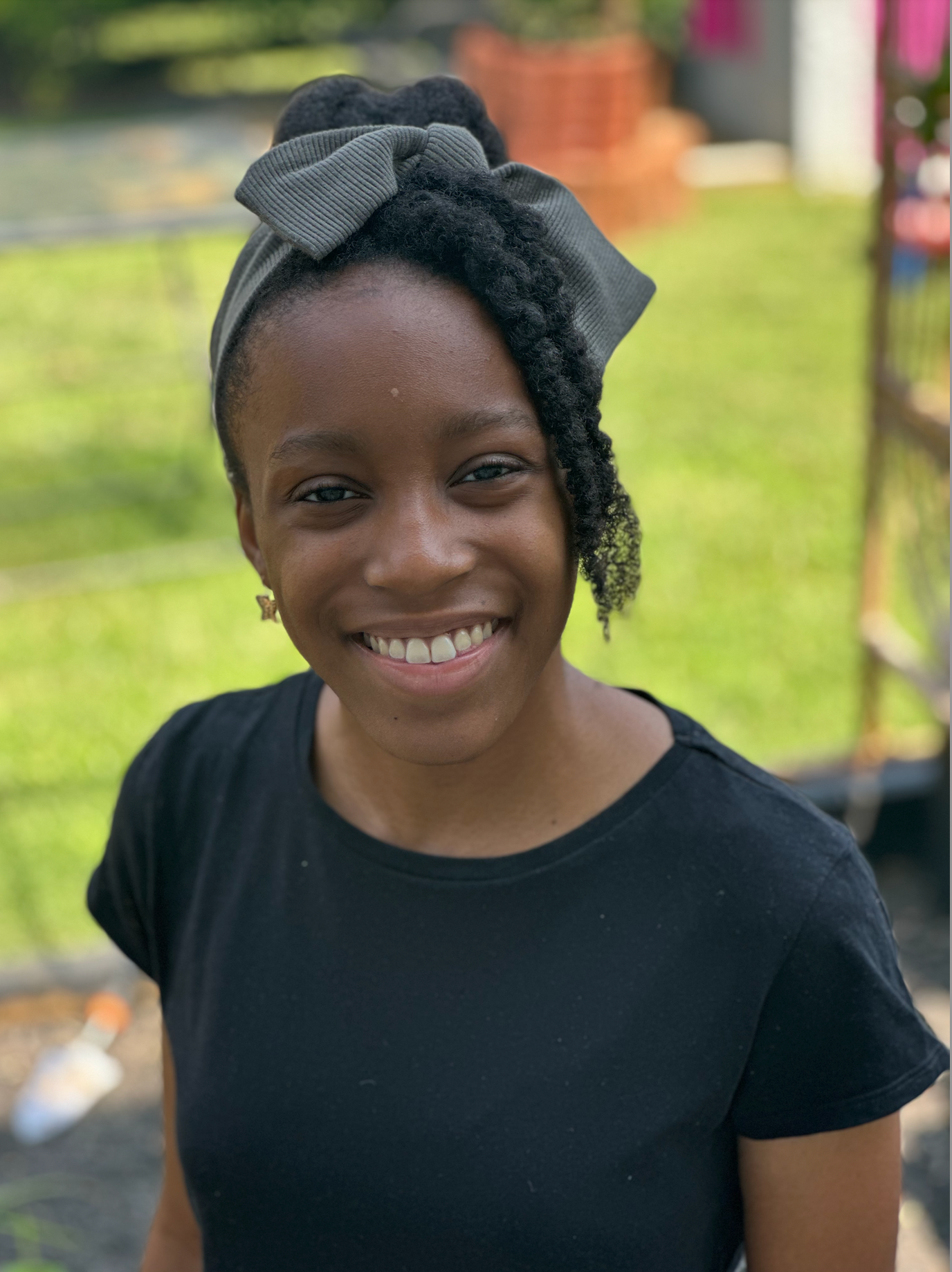 Olive  Square Bow Head Band