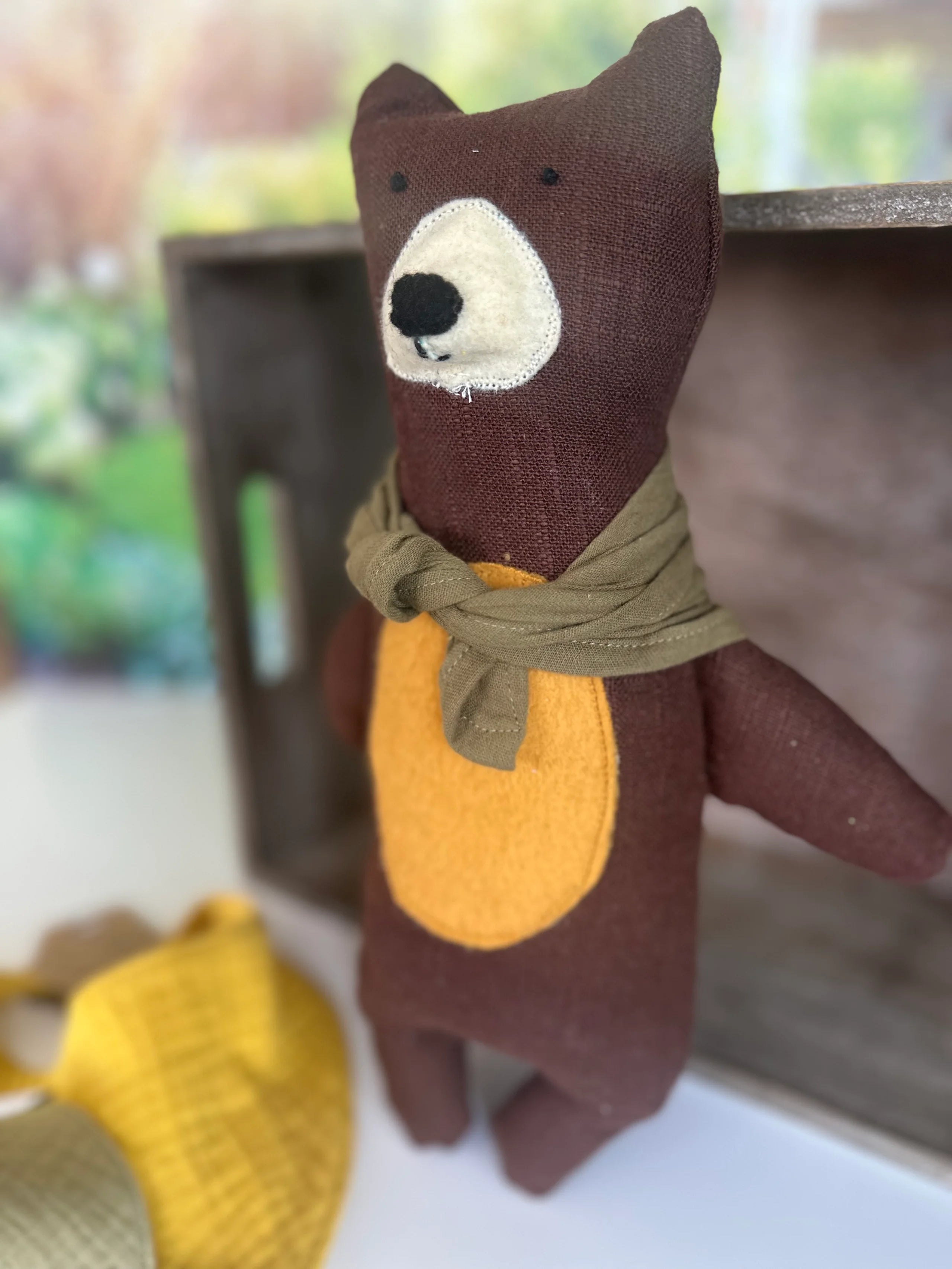 The Classic Chocolate Bear Handmade Plushie