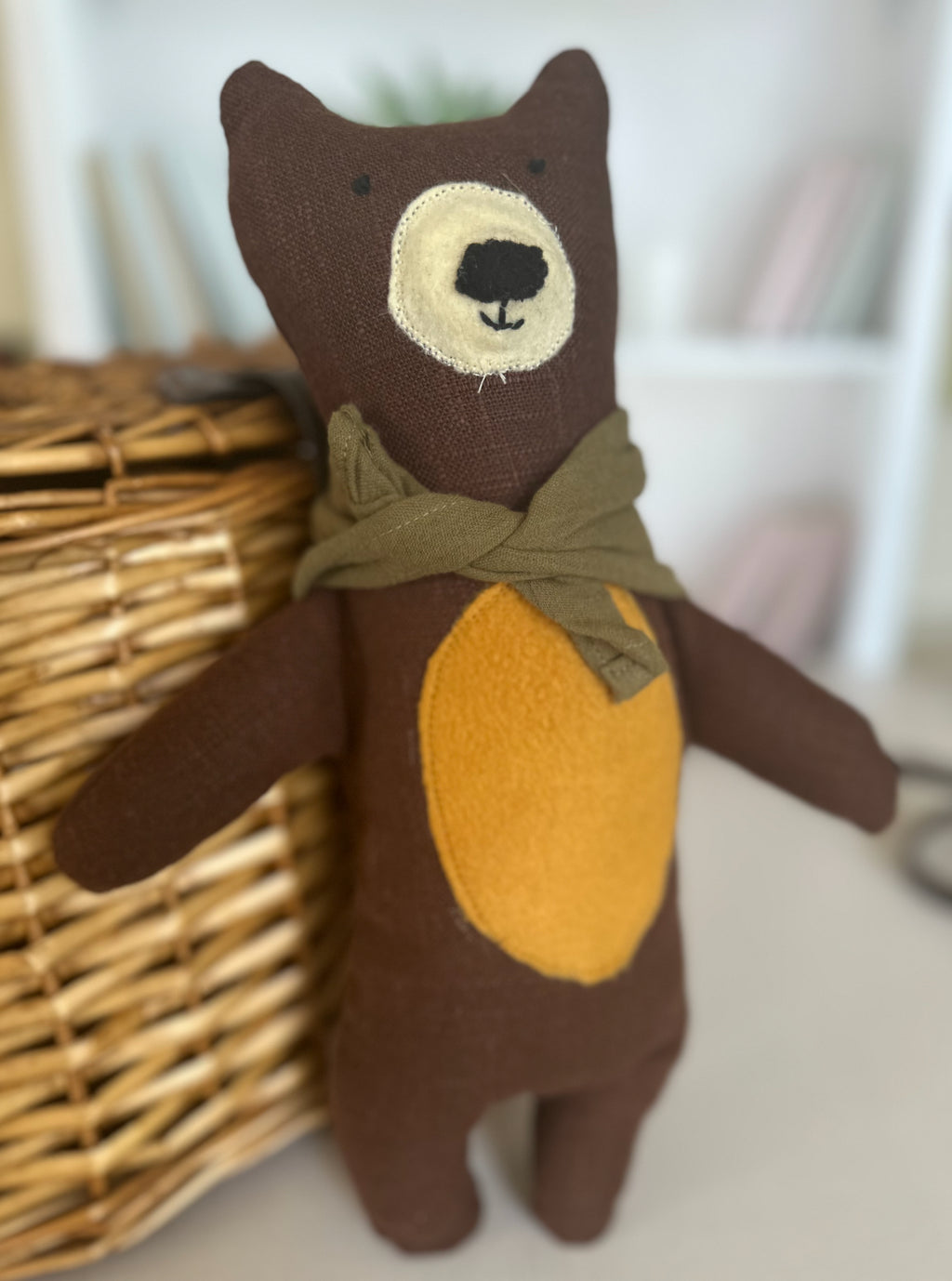 The Classic Chocolate Bear Handmade Plushie