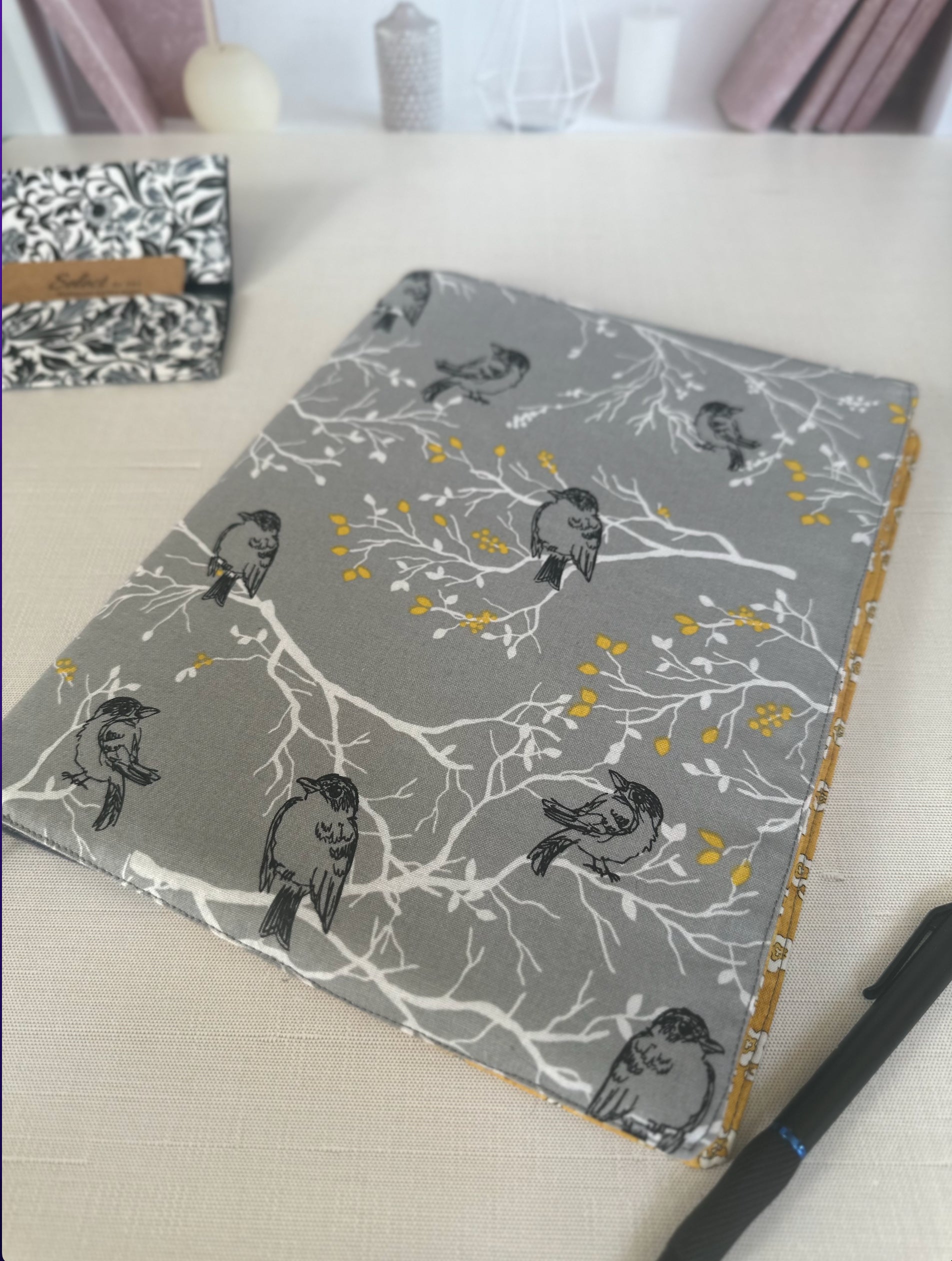 Gray Woods Fabric Planner/Notebook Cover