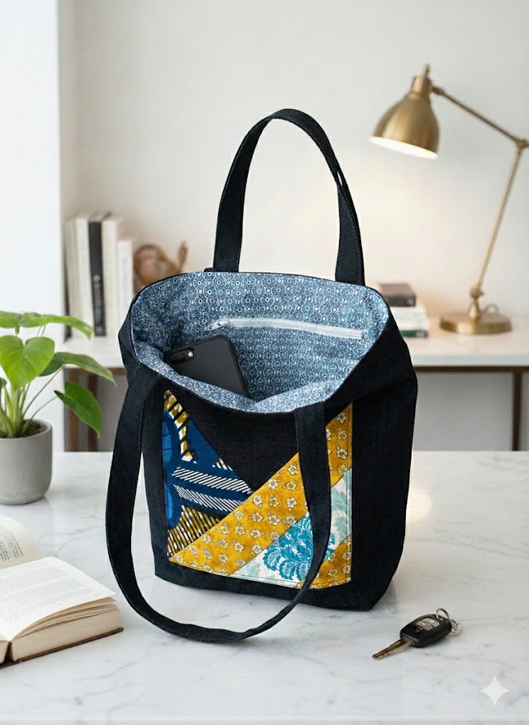 Blue Denim Tote
