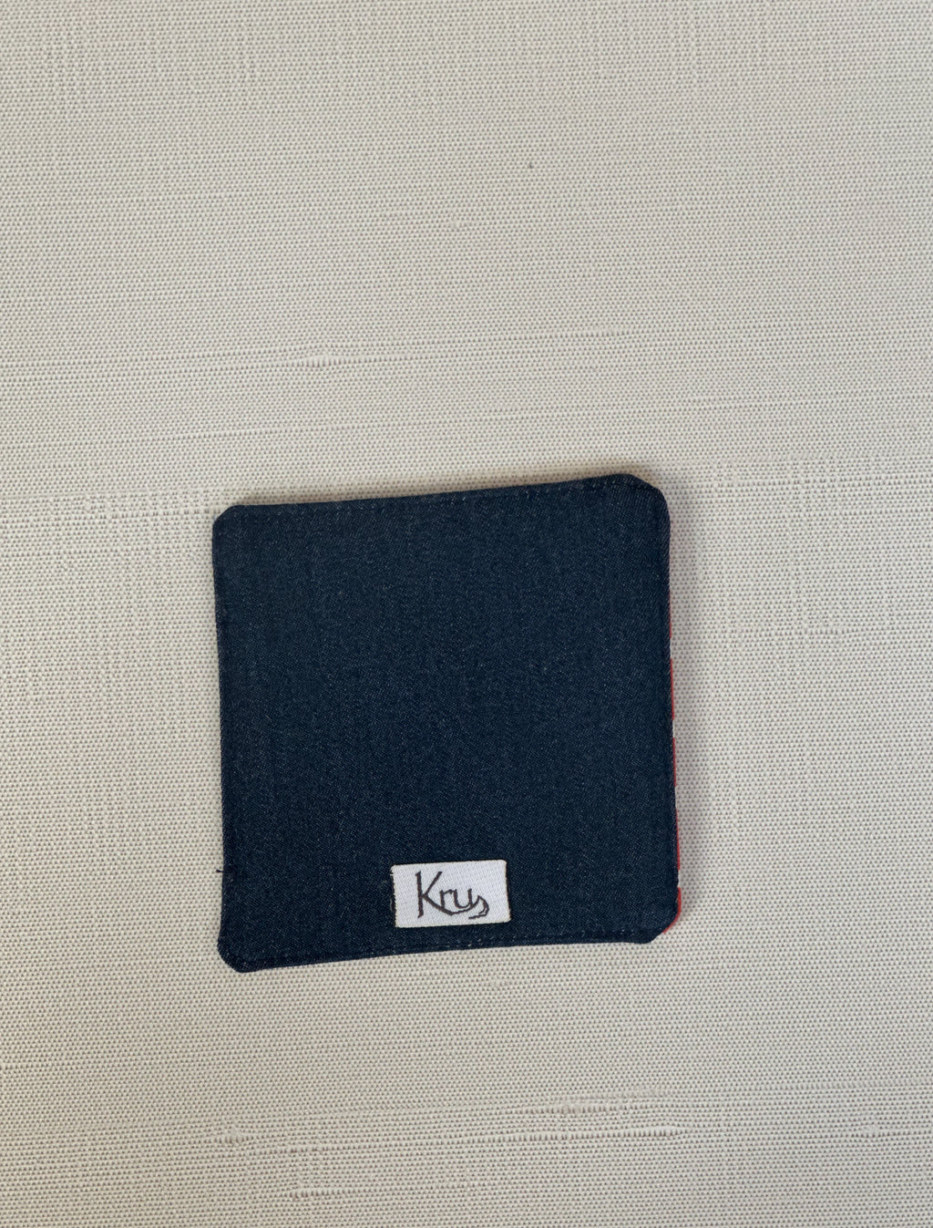 Orange Kente Denim Corner Bookmark.