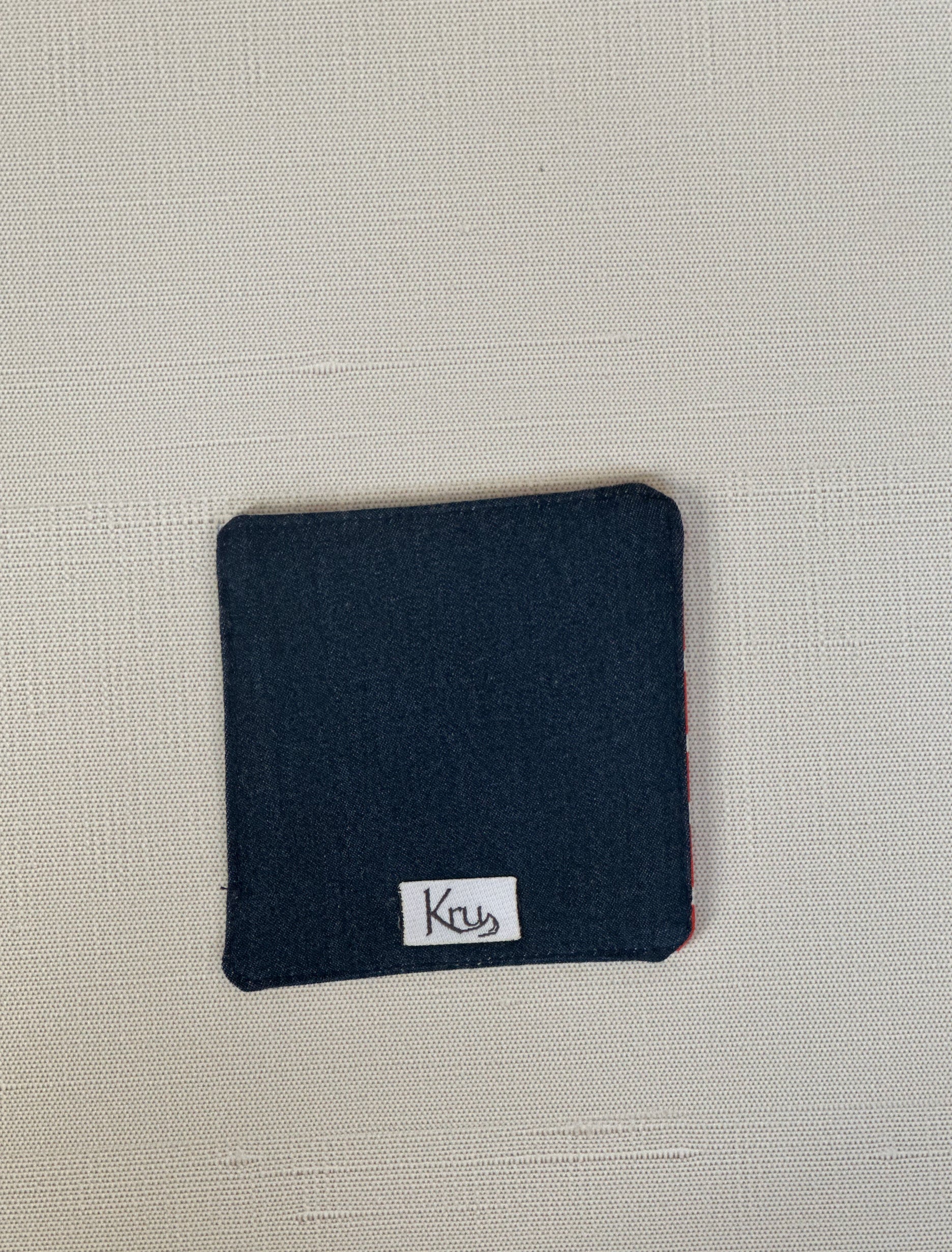 Orange Kente Denim Corner Bookmark.