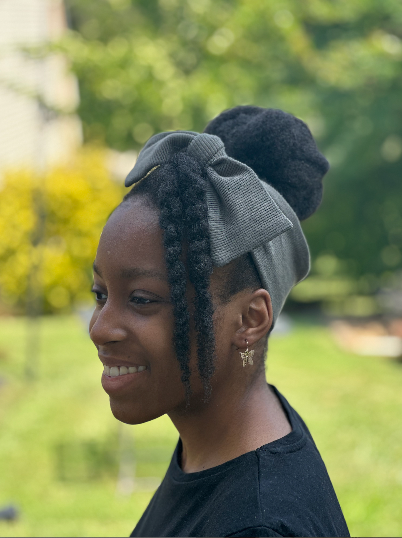 Olive  Square Bow Head Band