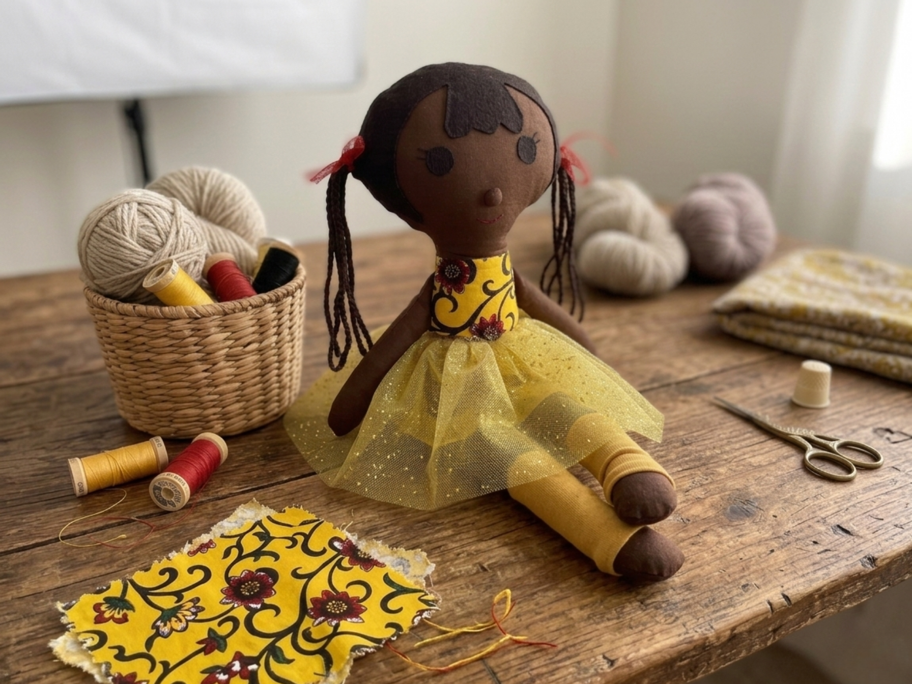 Seeyo Ballerina Doll in Yellow