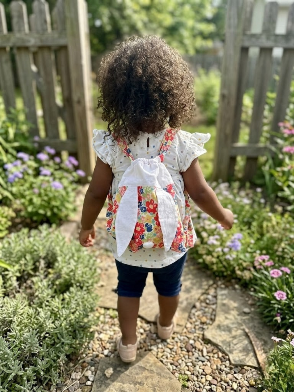 Floral Bunny Backpack